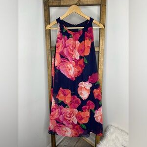 JH Floral Sleeveless Dress Sz 16